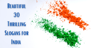 Beautiful 30 Thrilling Slogans for India 