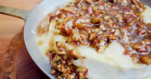 Maple pecan baked brie