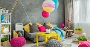 pop of color with a bold accent piece