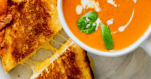 Grilled Cheese and Tomato Soup sandwich