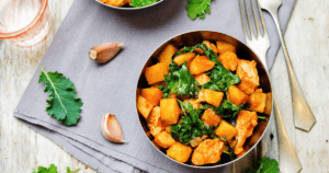 Chicken with sweet potatoes