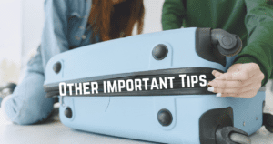 Other important Tips