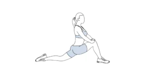 Kneeling hip flexor stretch