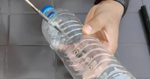 Plastic bottle with holes watering life hacks
